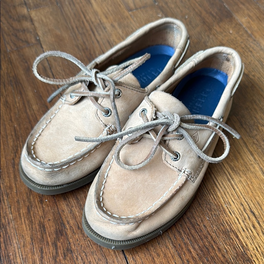 Speedy Topsider boat shoes, brown, size 13T